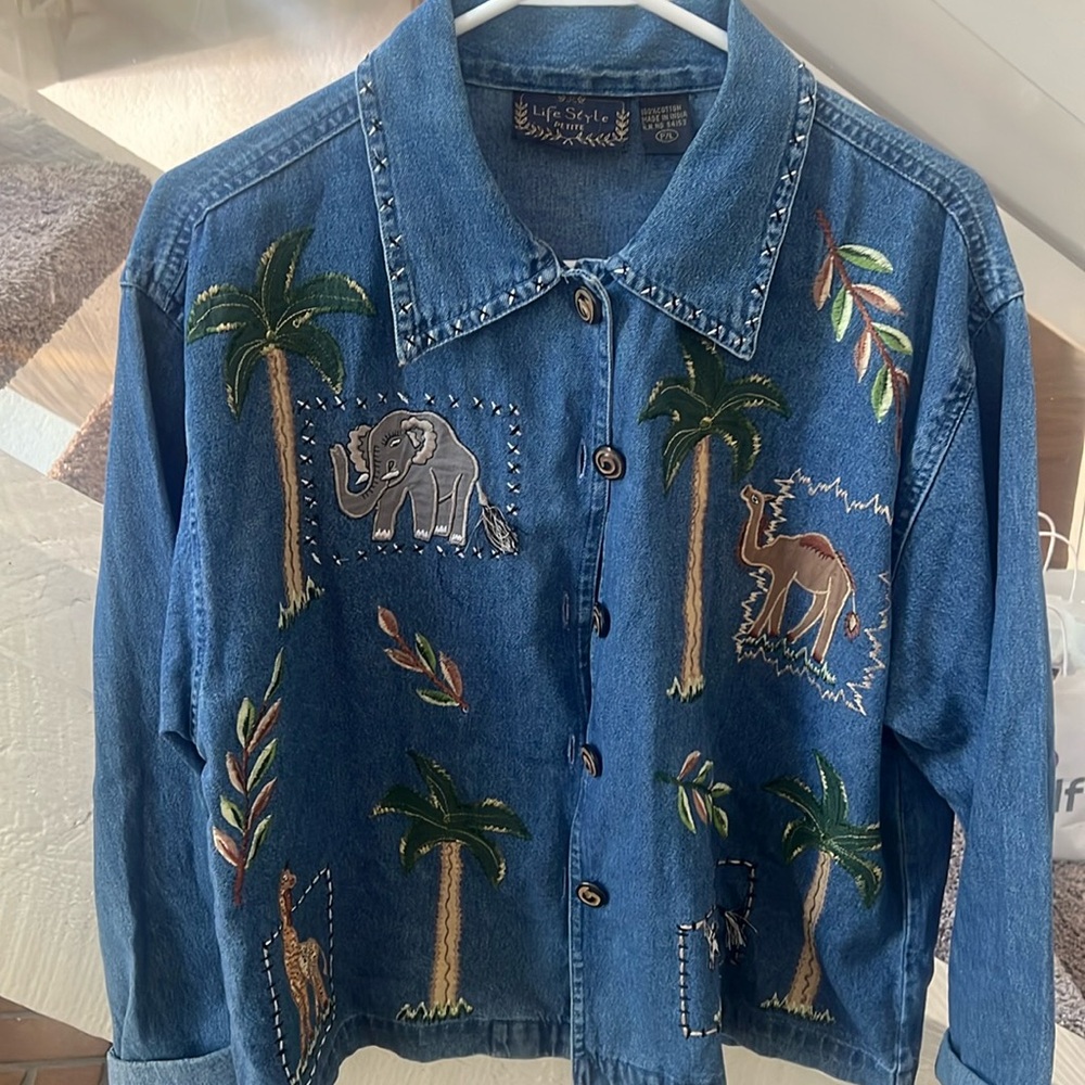 100%Cotton embroidered  Jean jacket P/L